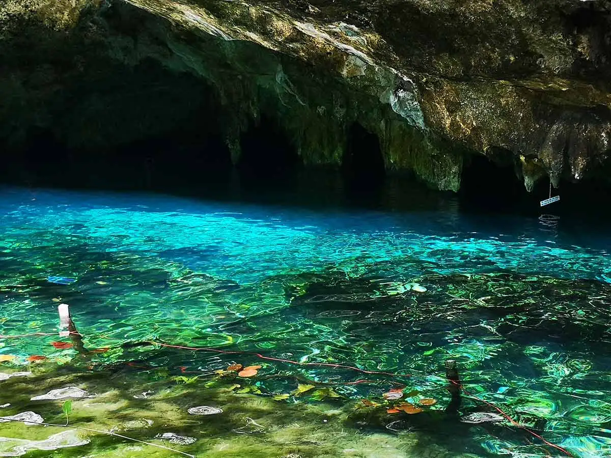 Natural cenote in Cancun México