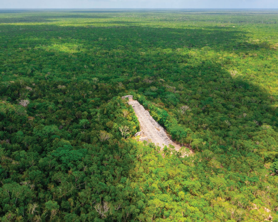 Pyramid in the heart of nature