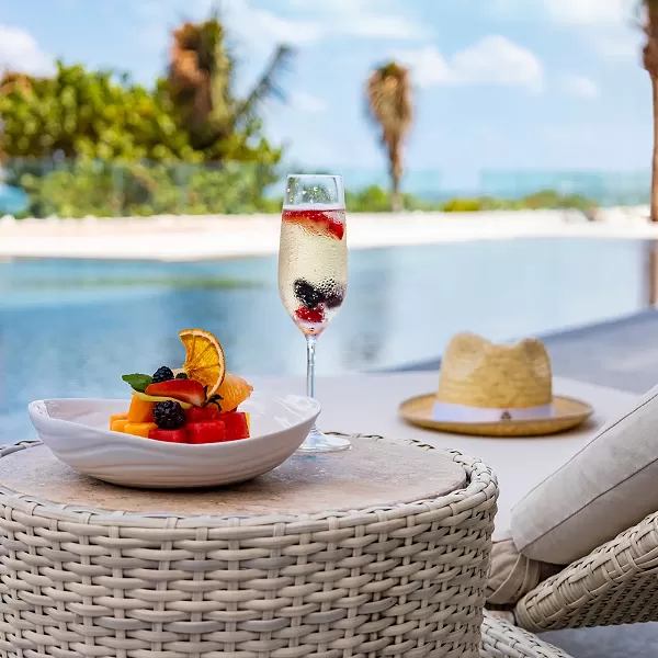 Snack at Beachfront Pool